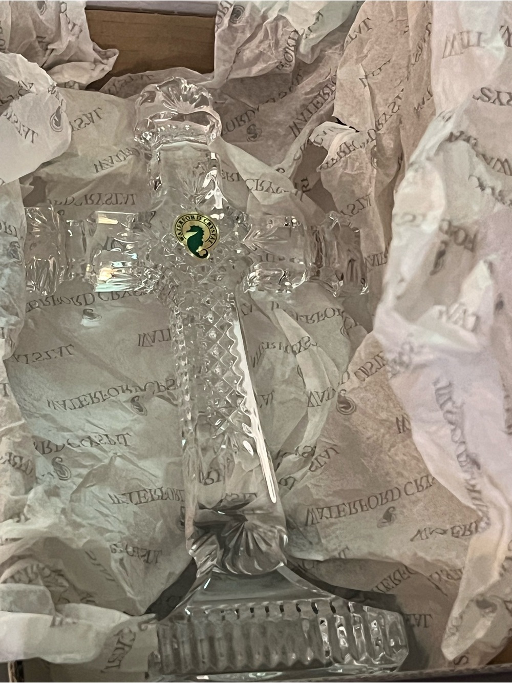 Waterford Clear Crystal Dorset Cross